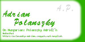 adrian polanszky business card